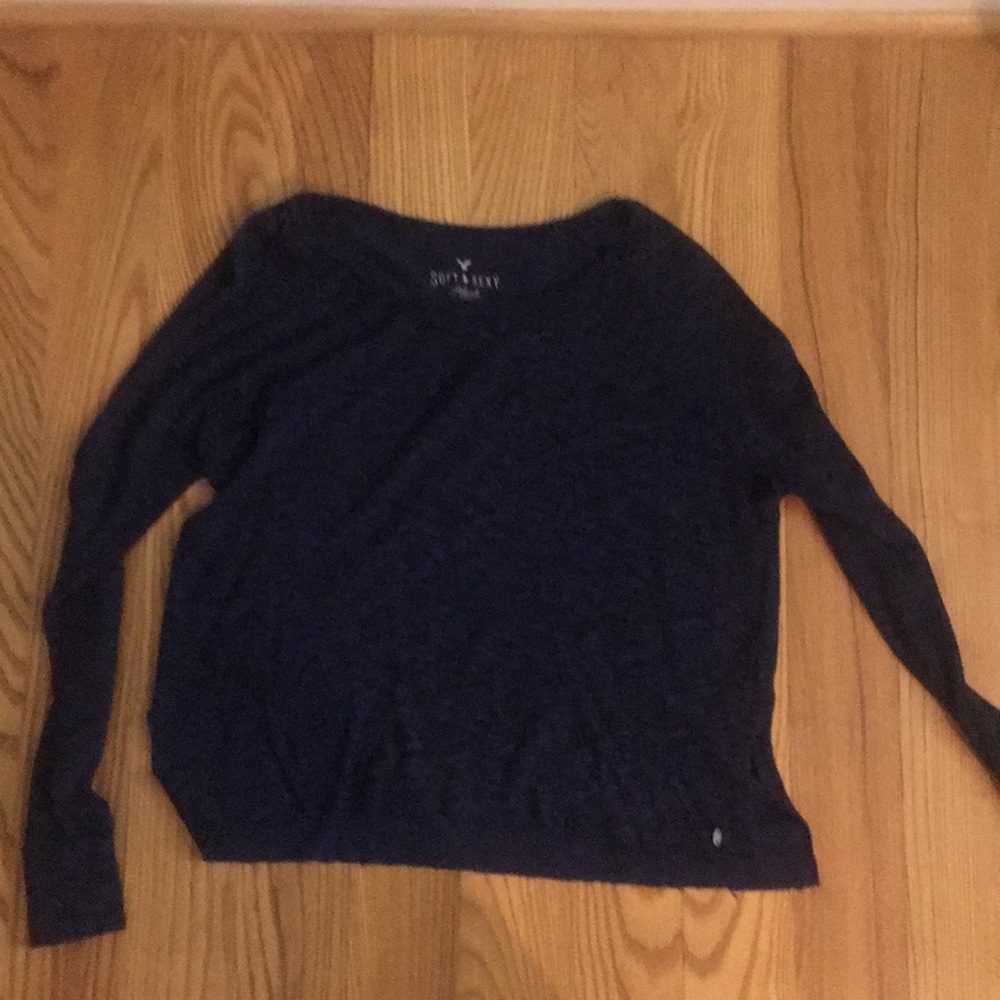 Blue plush soft and sexy tee